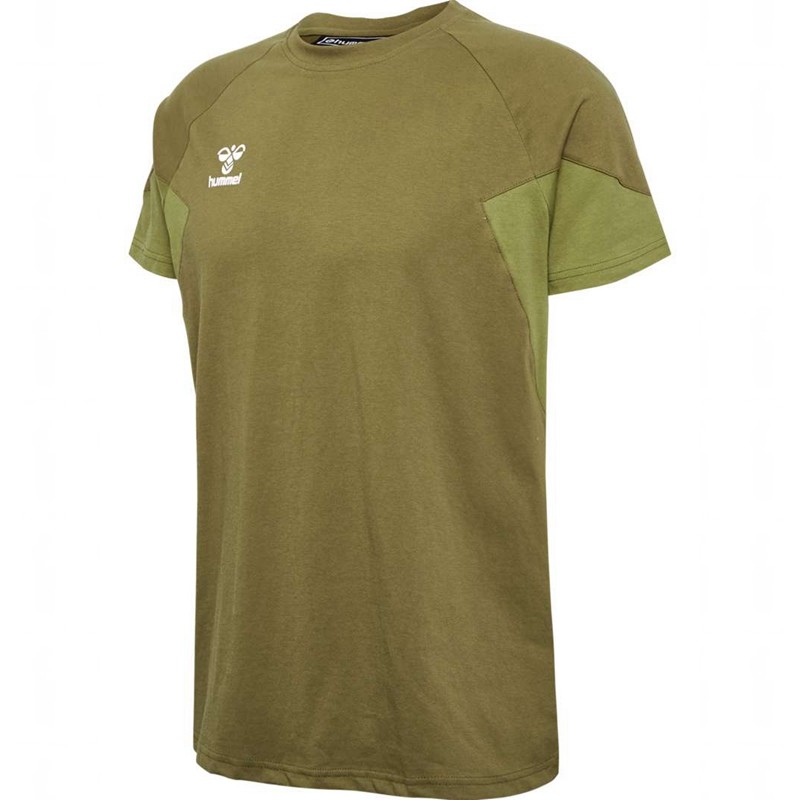 Hummel Travel S/S T-shirt Herr Olivgröna | 546825-675