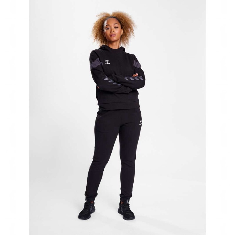 Hummel Travel Sweat Hoodie Dam Svarta | 775498-740