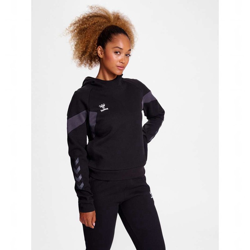 Hummel Travel Sweat Hoodie Dam Svarta | 775498-740
