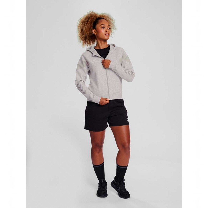 Hummel Travel Zip Hoodie Dam Grå | 219536-799
