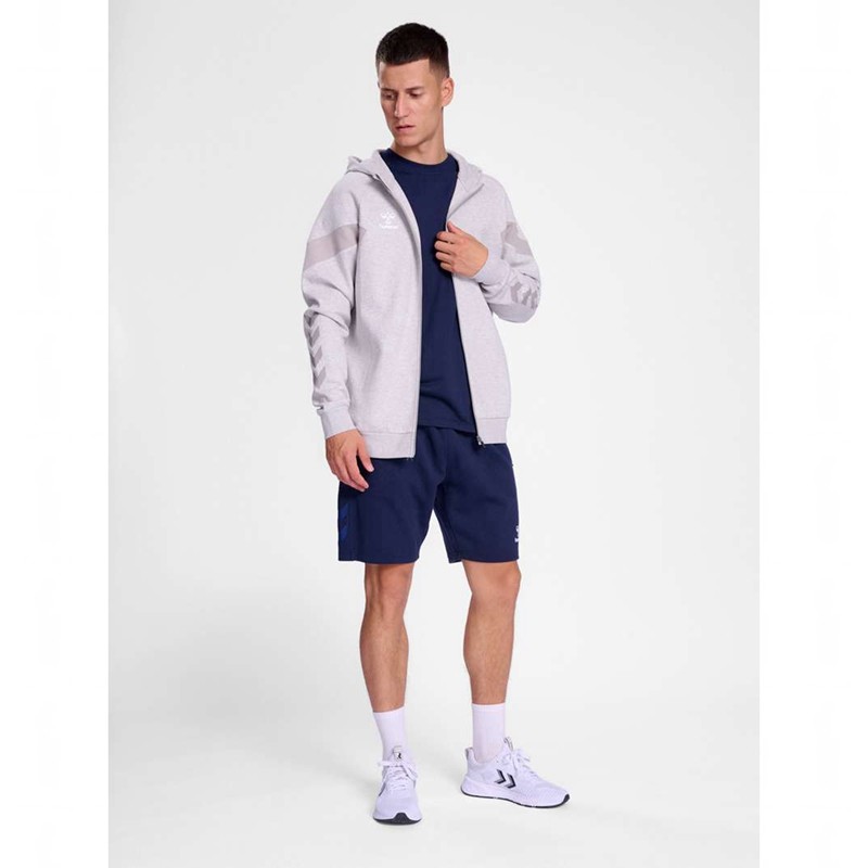 Hummel Travel Zip Hoodie Herr Grå | 301772-858
