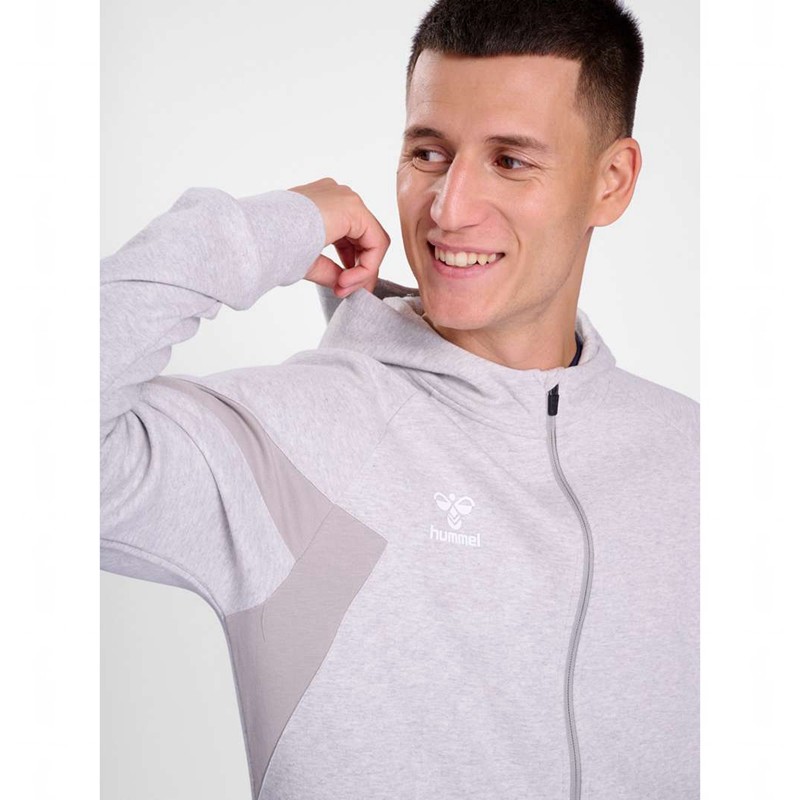 Hummel Travel Zip Hoodie Herr Grå | 301772-858