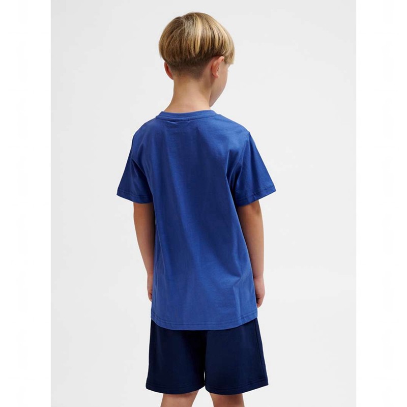 Hummel Trelle S/S T-shirt Barn Blå | 514145-852