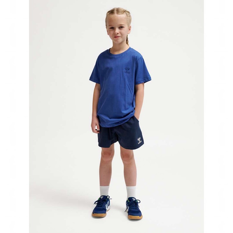 Hummel Trelle S/S T-shirt Barn Blå | 514145-852