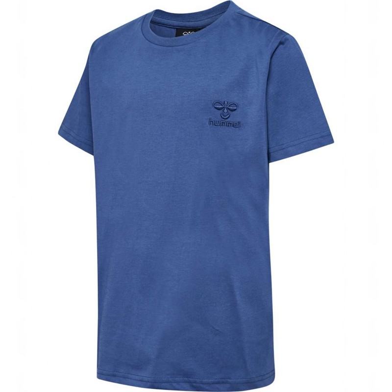 Hummel Trelle S/S T-shirt Barn Blå | 514145-852