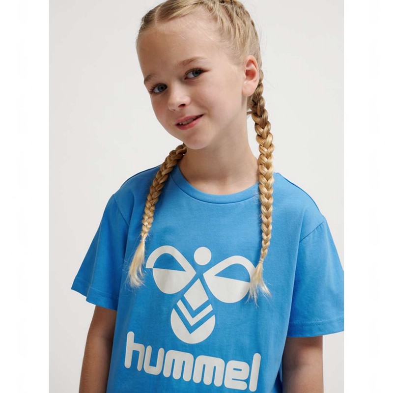 Hummel Tres S/S Shorts Barn Blå | 649862-511