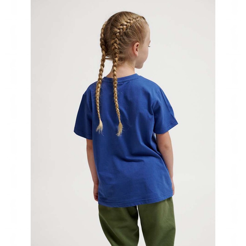 Hummel Tres S/S T-shirt Barn Blå | 770067-249