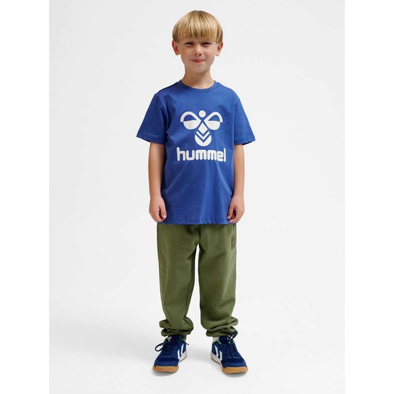 Hummel Tres S/S T-shirt Barn Blå | 770067-249