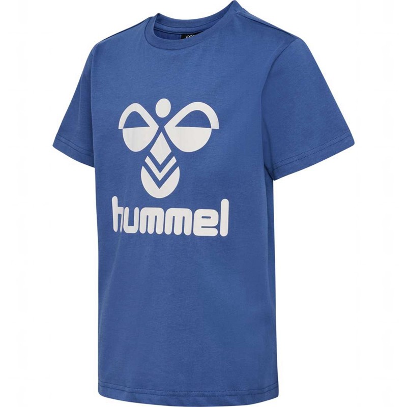 Hummel Tres S/S T-shirt Barn Blå | 770067-249
