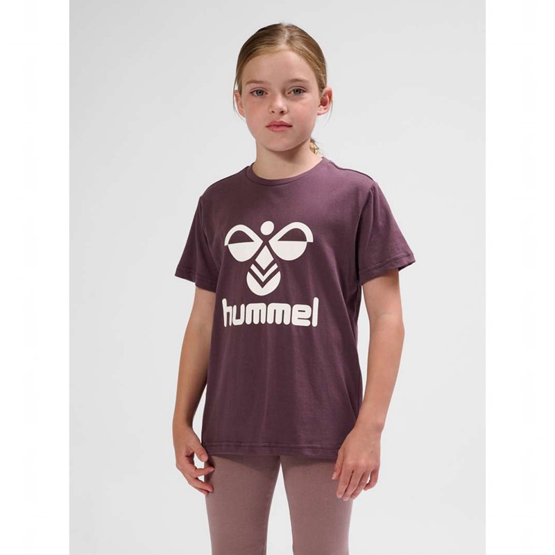 Hummel Tres S/S T-shirt Barn Fuchsia | 868783-028