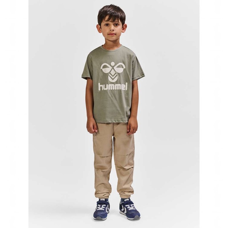Hummel Tres S/S T-shirt Barn Grå | 800142-519