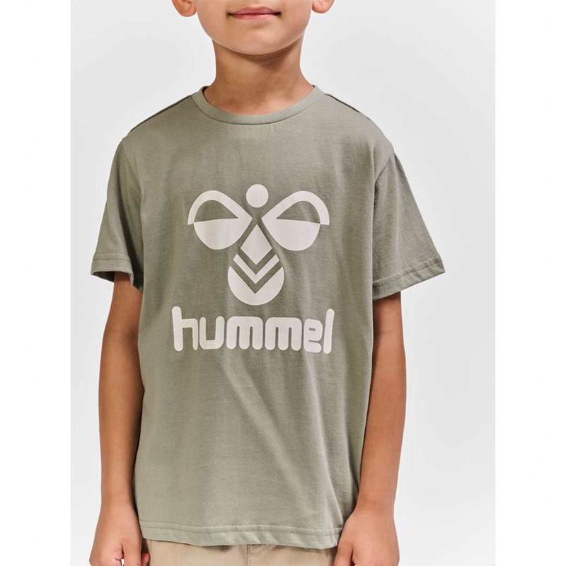 Hummel Tres S/S T-shirt Barn Grå | 800142-519