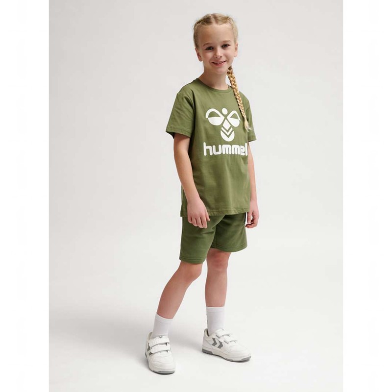 Hummel Tres S/S T-shirt Barn Olivgröna | 509120-422