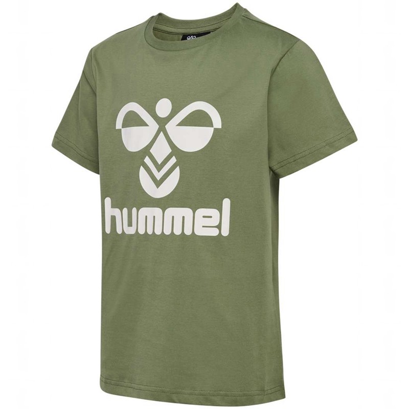 Hummel Tres S/S T-shirt Barn Olivgröna | 509120-422