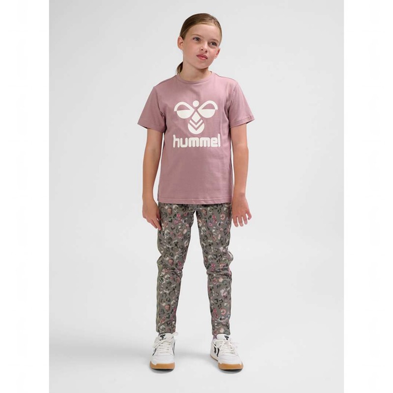 Hummel Tres S/S T-shirt Barn Rosa | 552477-916