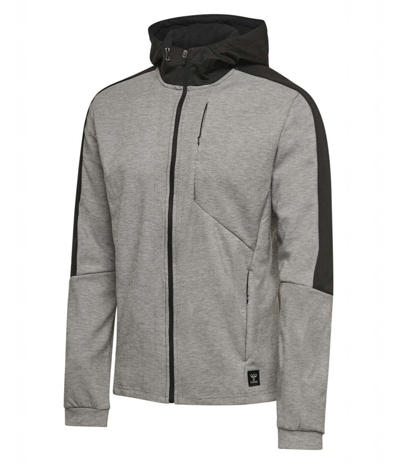 Hummel Tropper Zip Hoodie Herr Grå | 137600-703