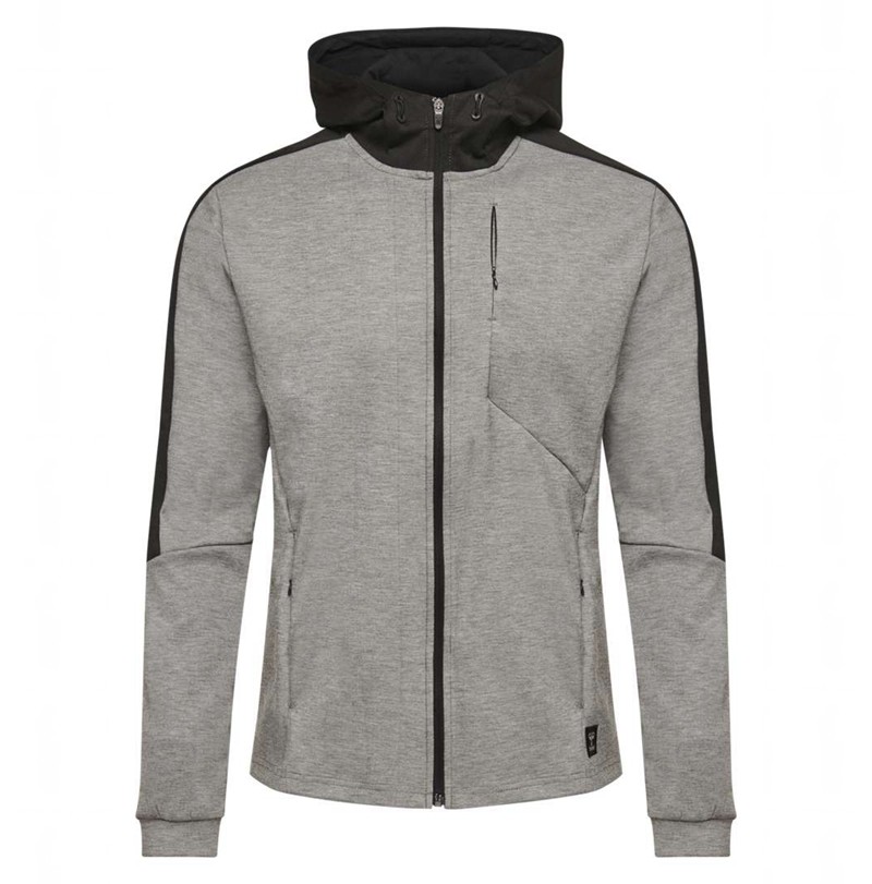 Hummel Tropper Zip Hoodie Herr Grå | 137600-703