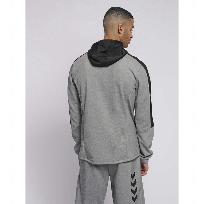 Hummel Tropper Zip Hoodie Herr Grå | 137600-703