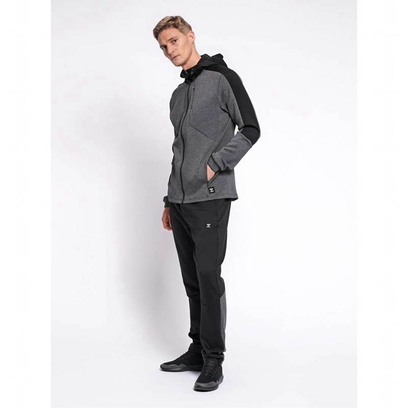 Hummel Tropper Zip Hoodie Herr Svarta | 833098-910
