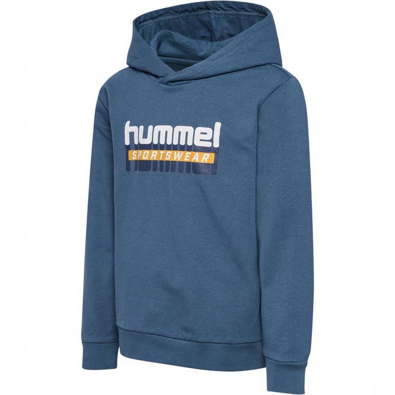 Hummel Tukas Hoodie Barn Blå | 432858-582