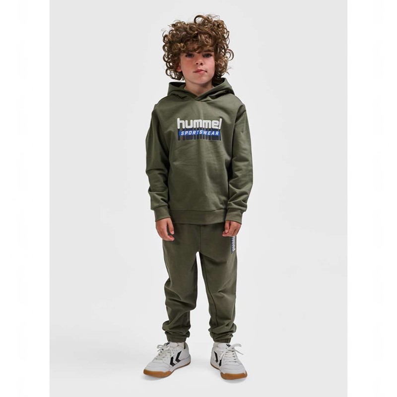 Hummel Tukas Hoodie Barn Olivgröna | 597351-999