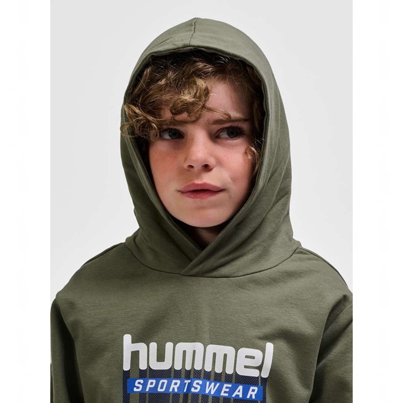 Hummel Tukas Hoodie Barn Olivgröna | 597351-999
