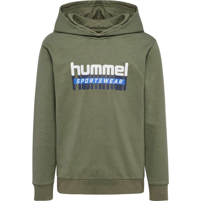 Hummel Tukas Hoodie Barn Olivgröna | 597351-999