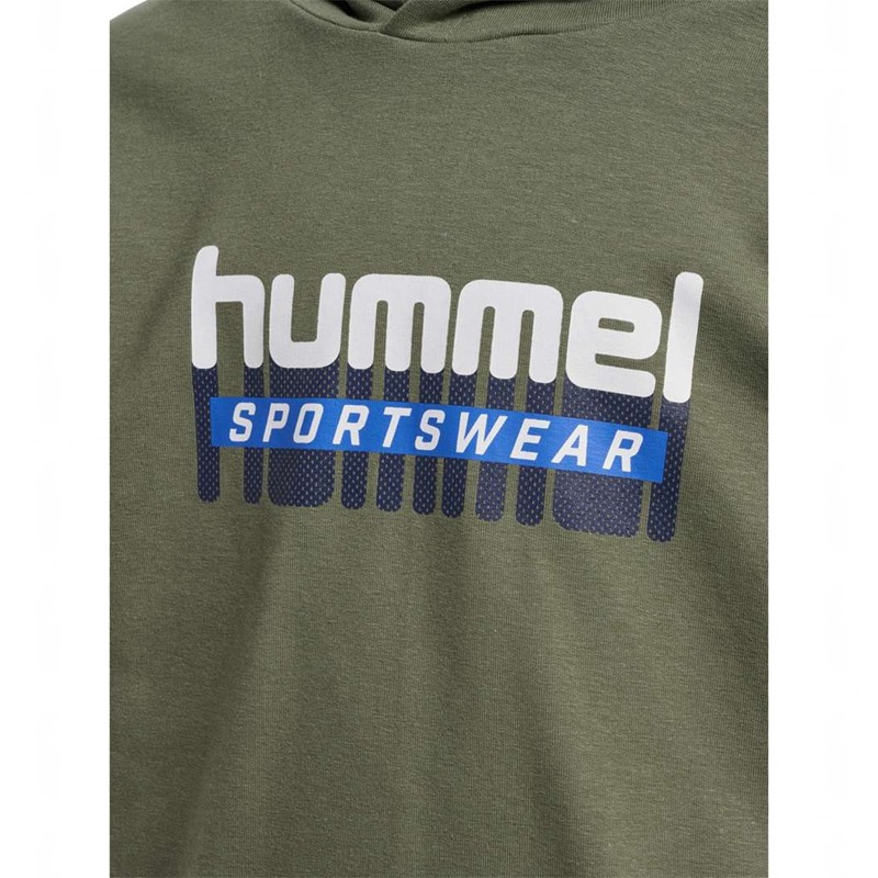 Hummel Tukas Hoodie Barn Olivgröna | 597351-999