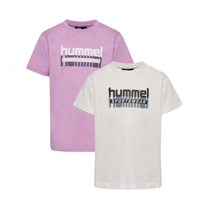 Hummel Tukas S/S 2-pack T-shirt Barn Rosa | 297584-191