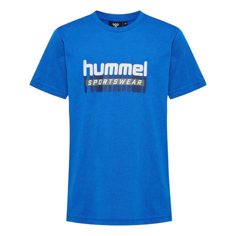 Hummel Tukas S/S T-shirt Barn Blå | 753635-987
