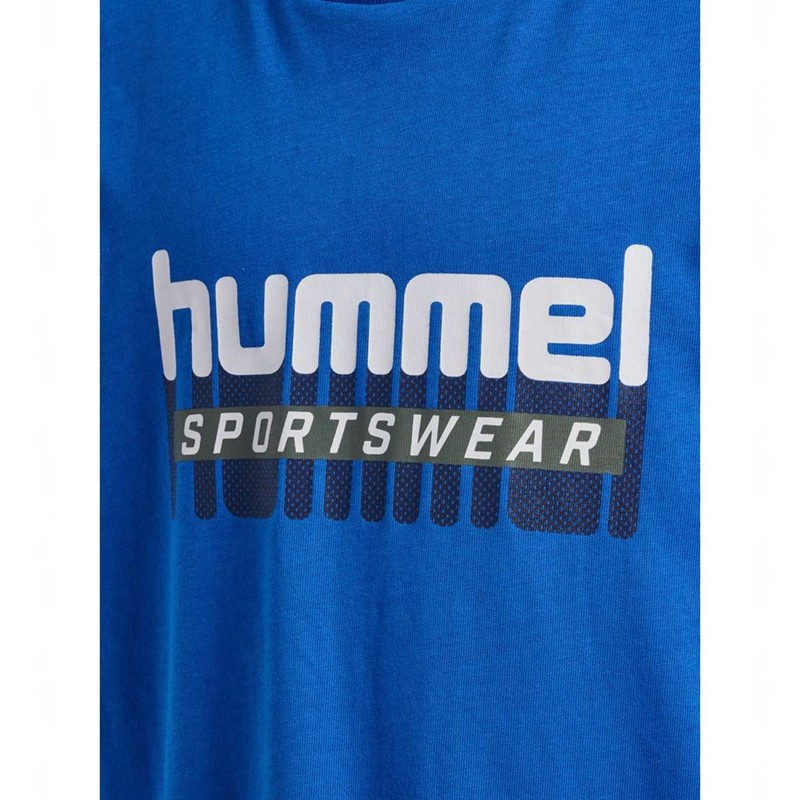 Hummel Tukas S/S T-shirt Barn Blå | 753635-987
