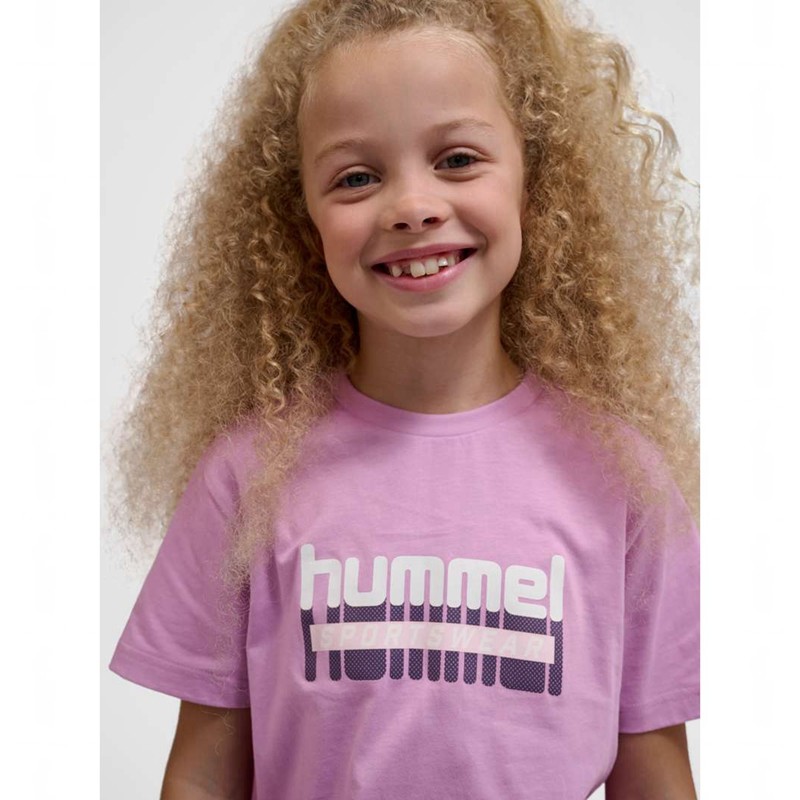 Hummel Tukas S/S T-shirt Barn Rosa | 413667-123