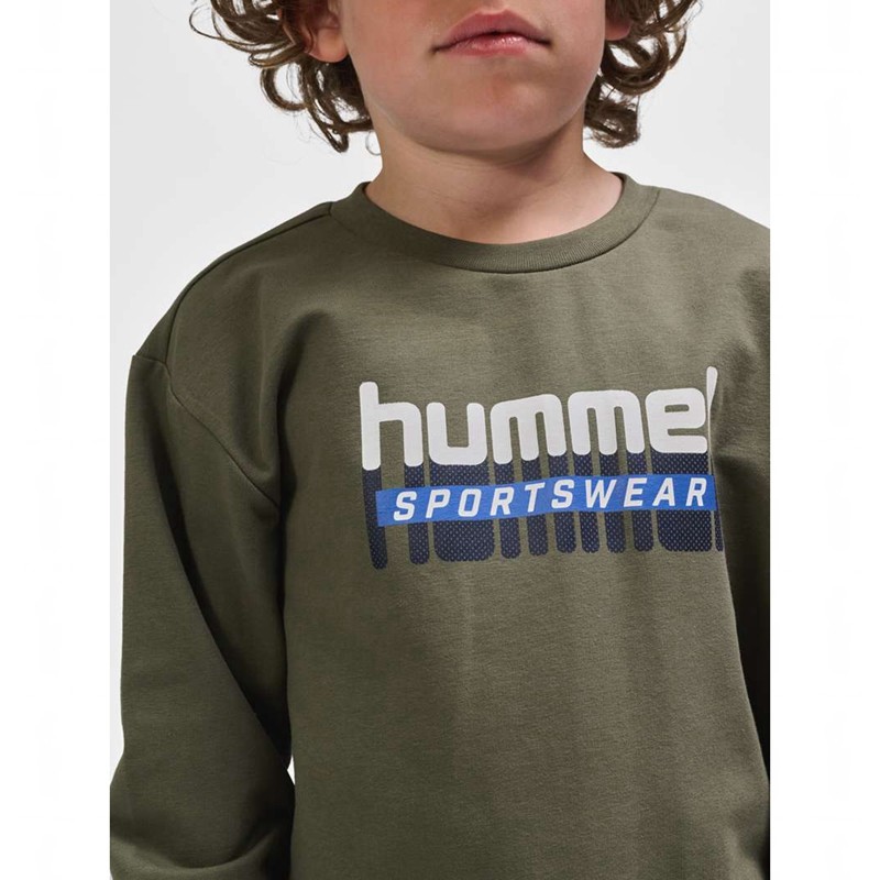 Hummel Tukas Tröjor Barn Olivgröna | 740756-156