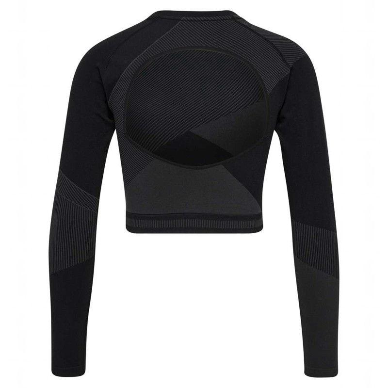 Hummel Unity Seamless Crop L/S T-shirt Dam Svarta | 590172-452
