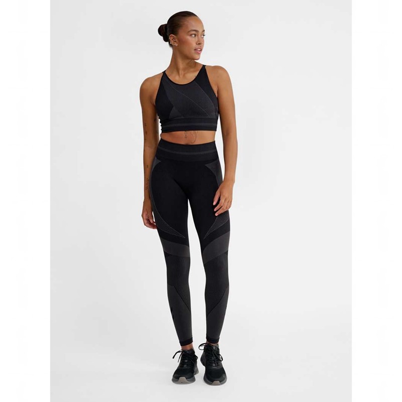 Hummel Unity Seamless Mid Waist Sneakers Dam Svarta | 151220-418