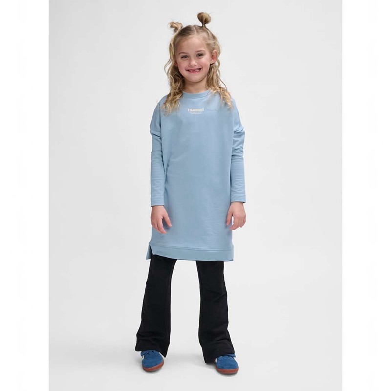 Hummel Zippi L/S Klänning Barn Blå | 329596-975
