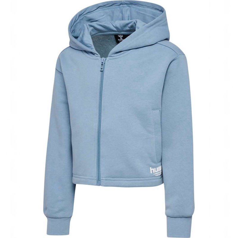 Hummel Zippi Zip Hoodie Barn Blå | 140898-052
